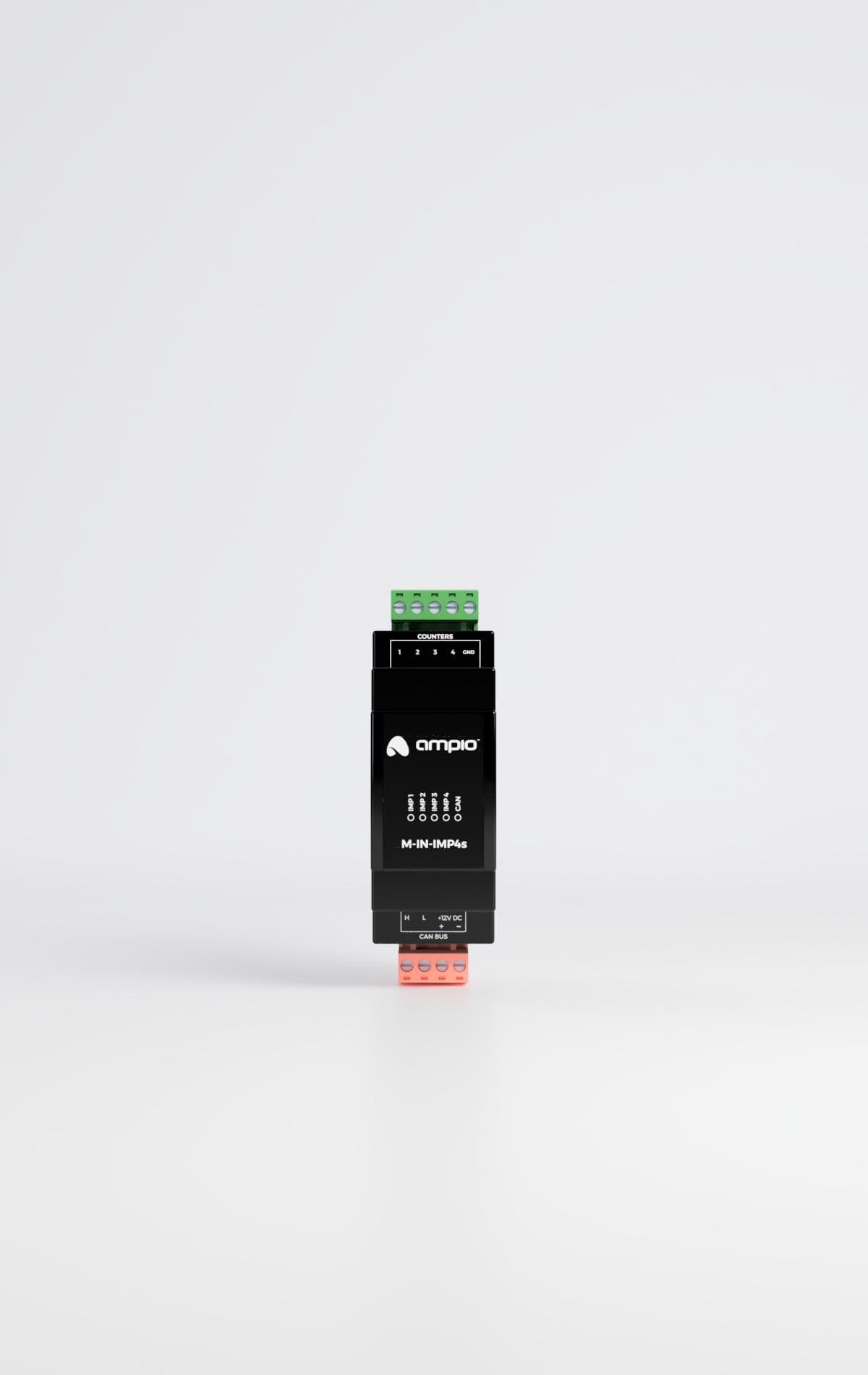Module with four inputs for integration with pulse output meters